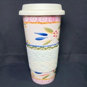 TEMP-TATIONS BY TARA OLD WORLD CERAMIC TRAVEL CUP, 16oz